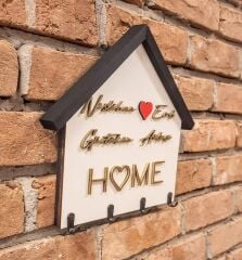 Anahtarlık Askısı Duvar Dekorasyon İsme Özel Hediyelik 21 X 24 CM