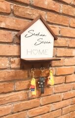 Kişiye Özel Hediyelik Raflı Anahtarlık Askısı 26 X 20 X 10 CM