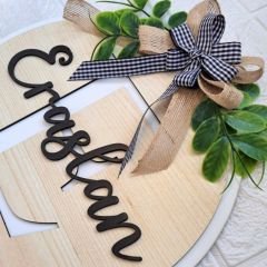 Kapı Süsü Yeni Ev Hediyesi İsme Özel 30 X 30 Cm