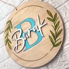 Çocuk Odası Kapı Süsü İsme Özel
