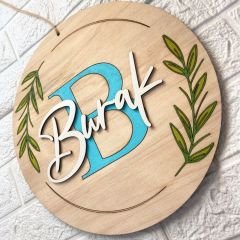 Çocuk Odası Kapı Süsü İsme Özel