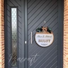 Kapı Süsü Ev Hediyesi Isme Özel 30 X 30 Cm