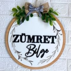 El Yapımı Dekoratif Kapı Süsü 30 x 30 cm