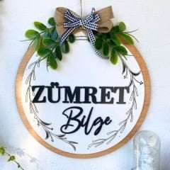 El Yapımı Dekoratif Kapı Süsü 30 x 30 cm