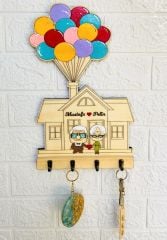 Yukarı Bak Anahtarlık Çengelli - Duvar Dekorasyon 20 X 32 Cm