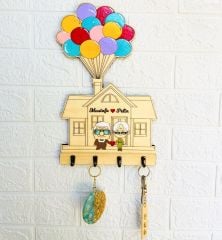 Yukarı Bak Anahtarlık Çengelli - Duvar Dekorasyon 20 X 32 Cm