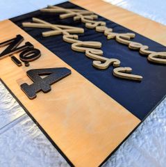 Kişiye Özel Kapı Numarası Ev Hediyesi 21 X 19 Cm