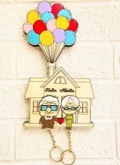 Yukarı Bak Anahtarlık Anne Baba Hediye - Duvar Dekorasyon 14 X 25 Cm