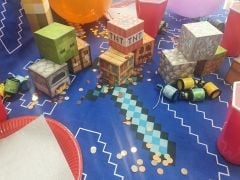 Minecraft 3d Maket Çocuk Oyun Aktivitesi Kes Yapıştır Gelişim Kraft