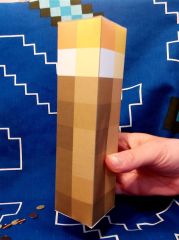 Minecraft 3d Maket Çocuk Oyun Aktivitesi Kes Yapıştır Gelişim Kraft