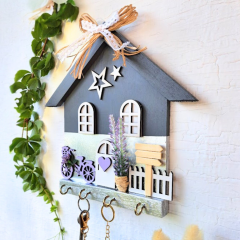 Gümüş Fiyonklu 27 X 27 Gümüş Gri Lavantalı Mor Bisikletli Doğum Günü Hediyesi