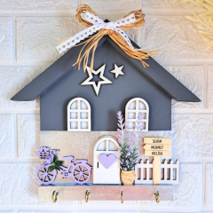 Gümüş Fiyonklu 27 X 27 Gümüş Gri Lavantalı Mor Bisikletli Doğum Günü Hediyesi