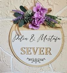 Adınıza Özel Kapı Süsü  30 x 30 cm