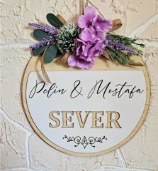 Adınıza Özel Kapı Süsü  30 x 30 cm