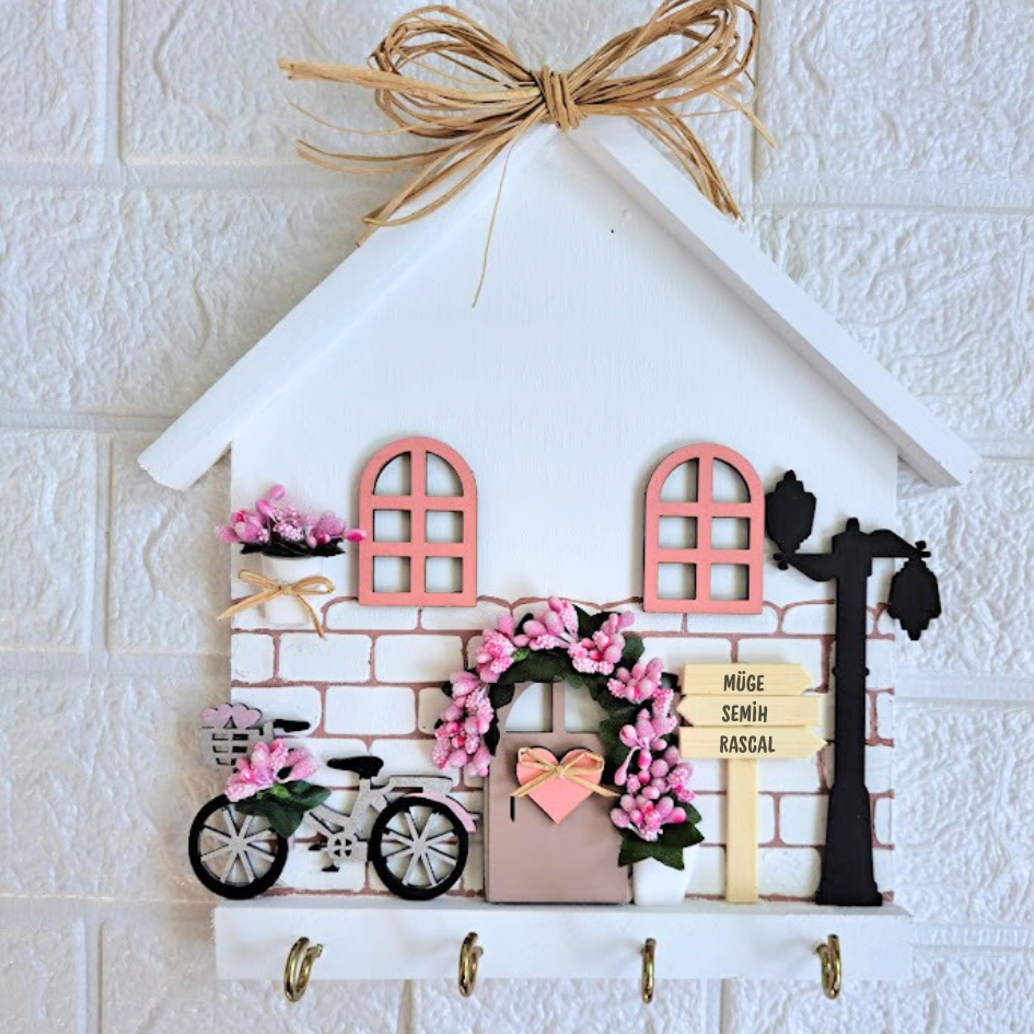 Hediyelik Anahtarlık Askısı Soft Pudra Renkli 23 X 25 CM