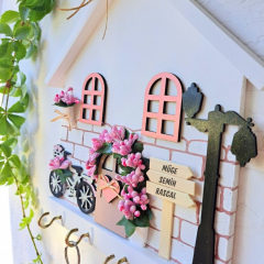 Hediyelik Anahtarlık Askısı Soft Pudra Renkli 23 X 25 CM