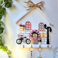 Hediyelik Anahtarlık Askısı Soft Pudra Renkli 23 X 25 CM