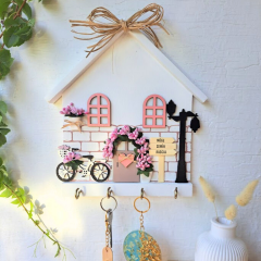 Hediyelik Anahtarlık Askısı Soft Pudra Renkli 23 X 25 CM