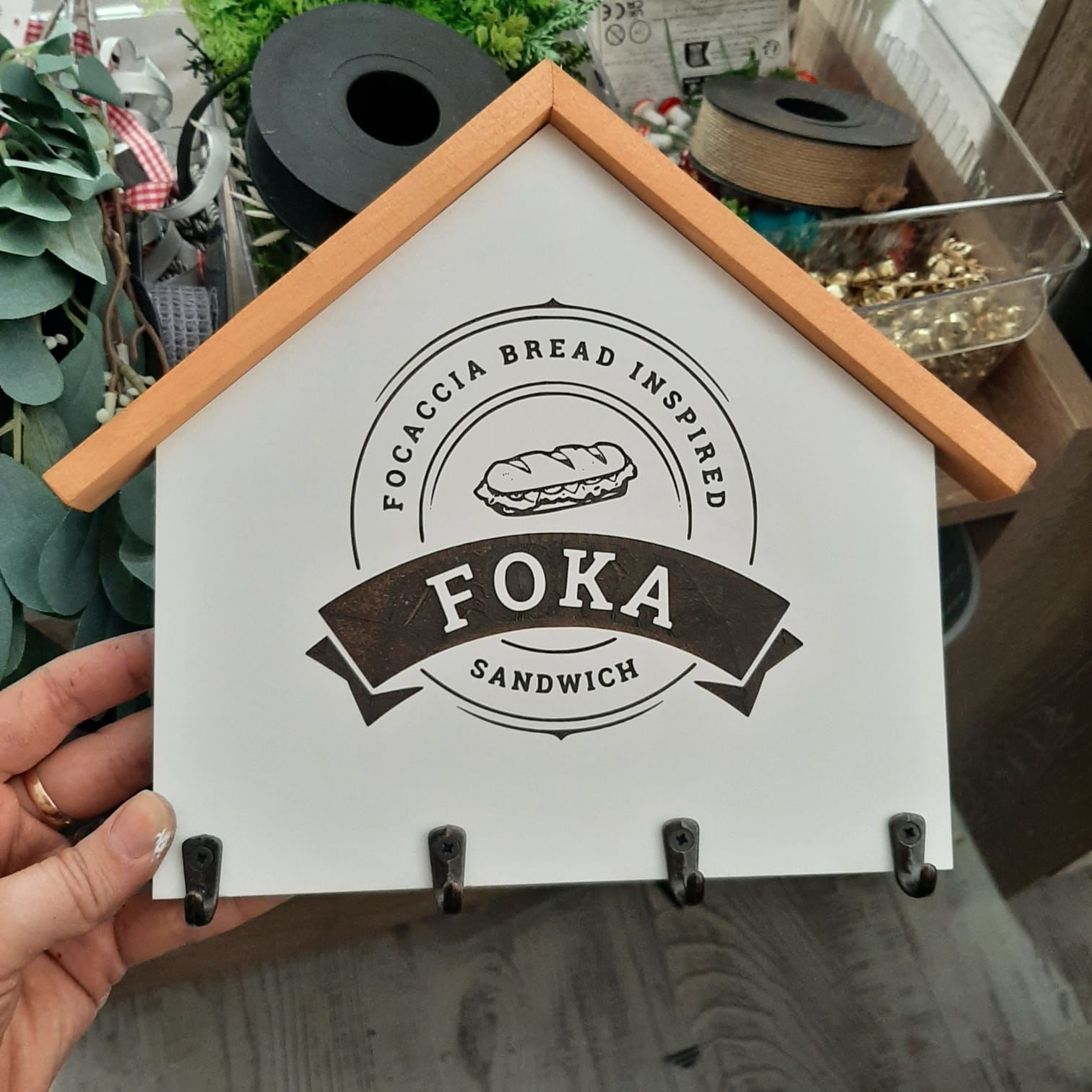 İşyerinize Özel Logo Çalışması - Anahtarlık Askısı 24 x 21 cm