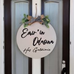 Kişiselleştirilebilir Çocuk Odası Kapı Süsü 30 X 30 Cm