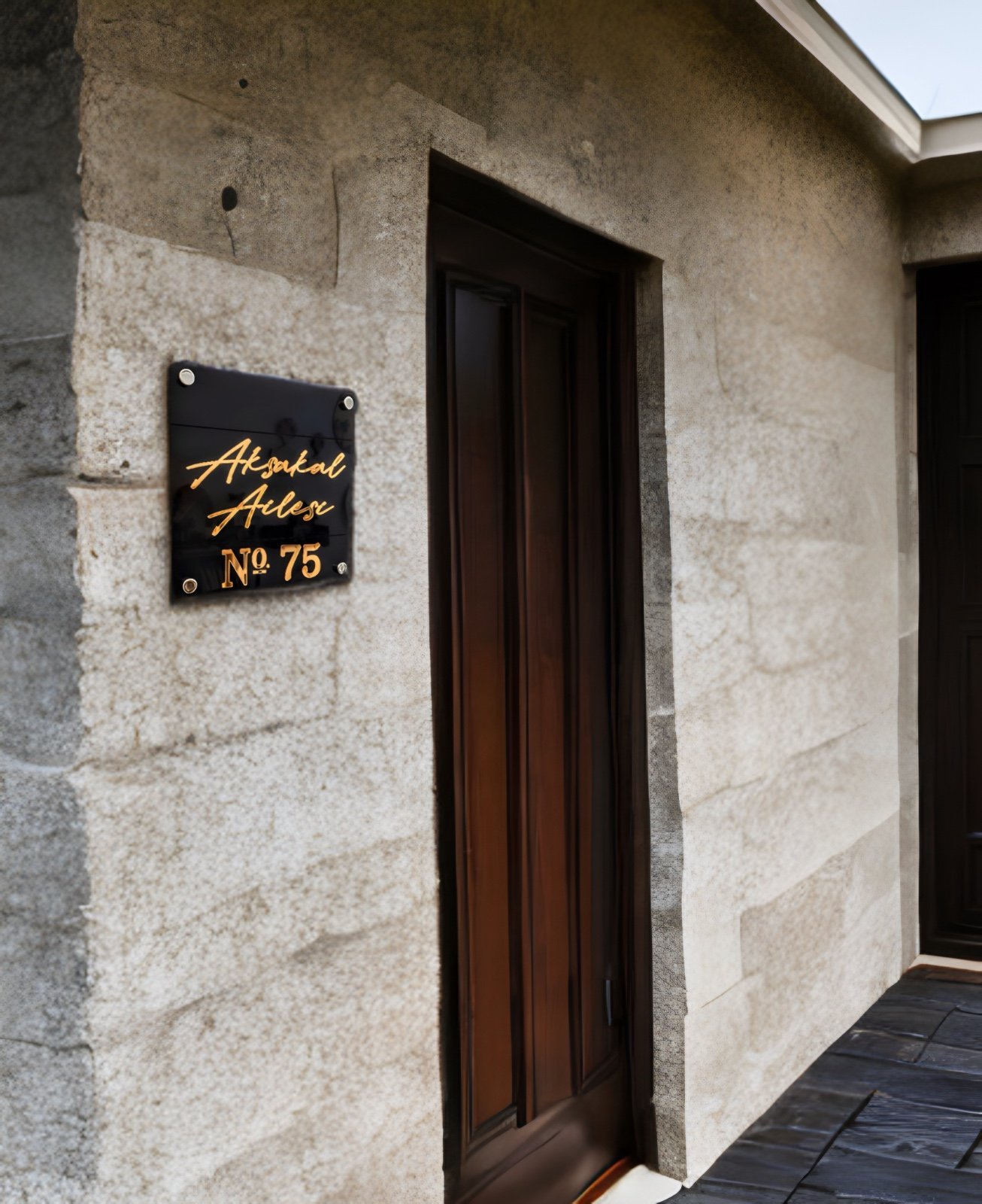 Pleksi Kişiye Özel Kapı Numarası Ev Hediyesi 20 X 20 cm