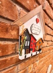 Hogsmeade Village Temalı Duvar Dekorasyonu Anahtarlık Askısı 27 x 27 cm