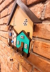 Duvar Dekorasyonu Hogsmeade Village Temalı Anahtarlık Askısı 27 x 27 cm