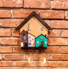 Duvar Dekorasyonu Hogsmeade Village Temalı Anahtarlık Askısı 27 x 27 cm