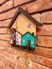 Duvar Dekorasyonu Hogsmeade Village Temalı Anahtarlık Askısı 27 x 27 cm