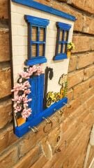 Bodrum Yazlık Ege Konsept Duvar Dekorasyon Anahtarlık Askısı 20 Cm X 30 Cm