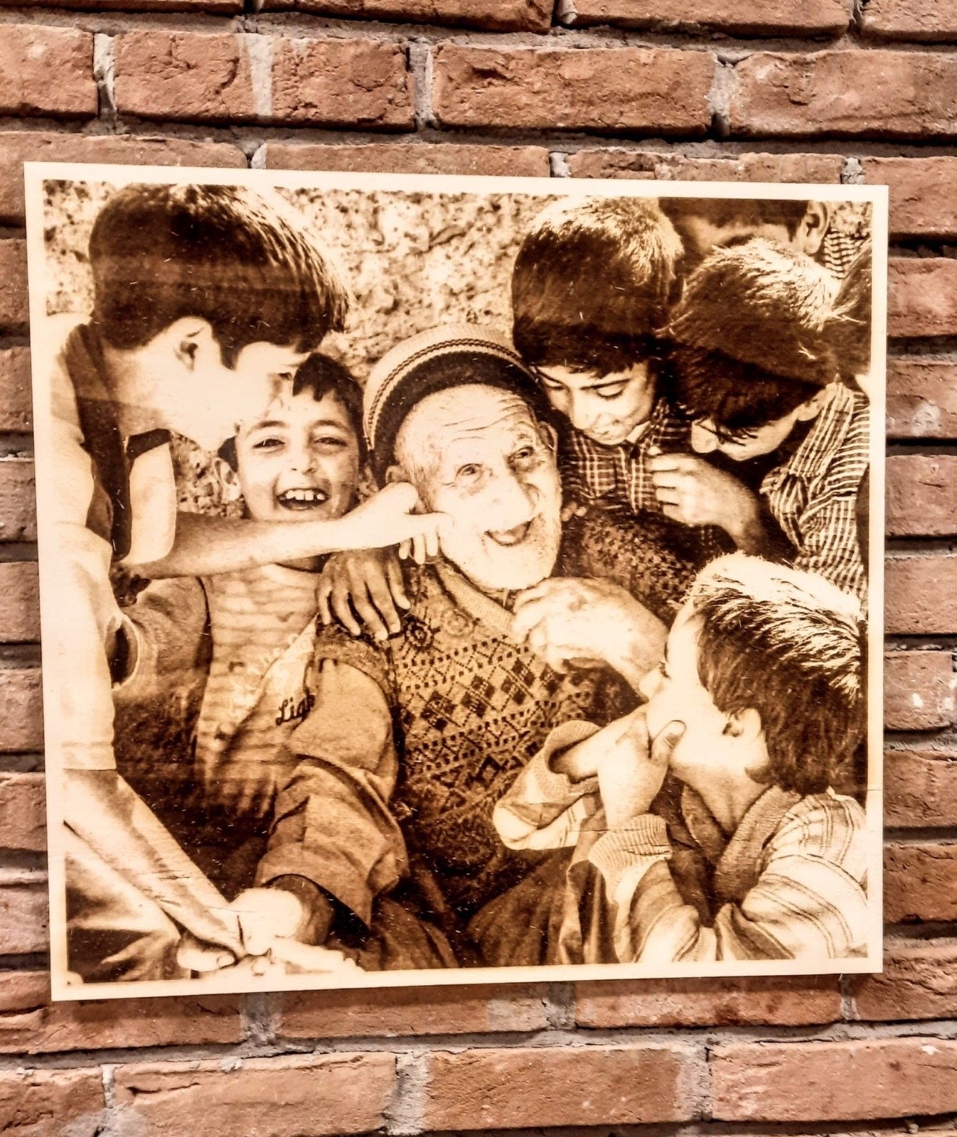 Lazer Vintage Efektli Aile ve Sevdikleriniz İçin - Kişiye Özel Fotoğraflı Ahşap Duvar Tablosu 40 X 40