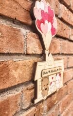 Dudu İle Bubu Anahtarlık Çocuklu Hediye - Duvar Dekorasyon Anahtarlık Askısı