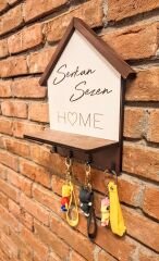 Kişiye Özel Hediyelik Raflı Anahtarlık Askısı 26 X 20 X 10 CM