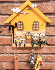 Anahtarlık Askısı Sarı Yukarı Bak Temalı 27 X 27 Cm