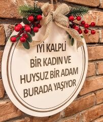 İsme Özel 30 X 30 Cm Kapı Süsü