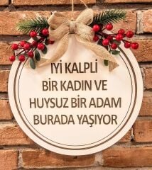 İsme Özel 30 X 30 Cm Kapı Süsü