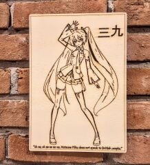 Anime Duvar Dekorasyon Miku Mi ku