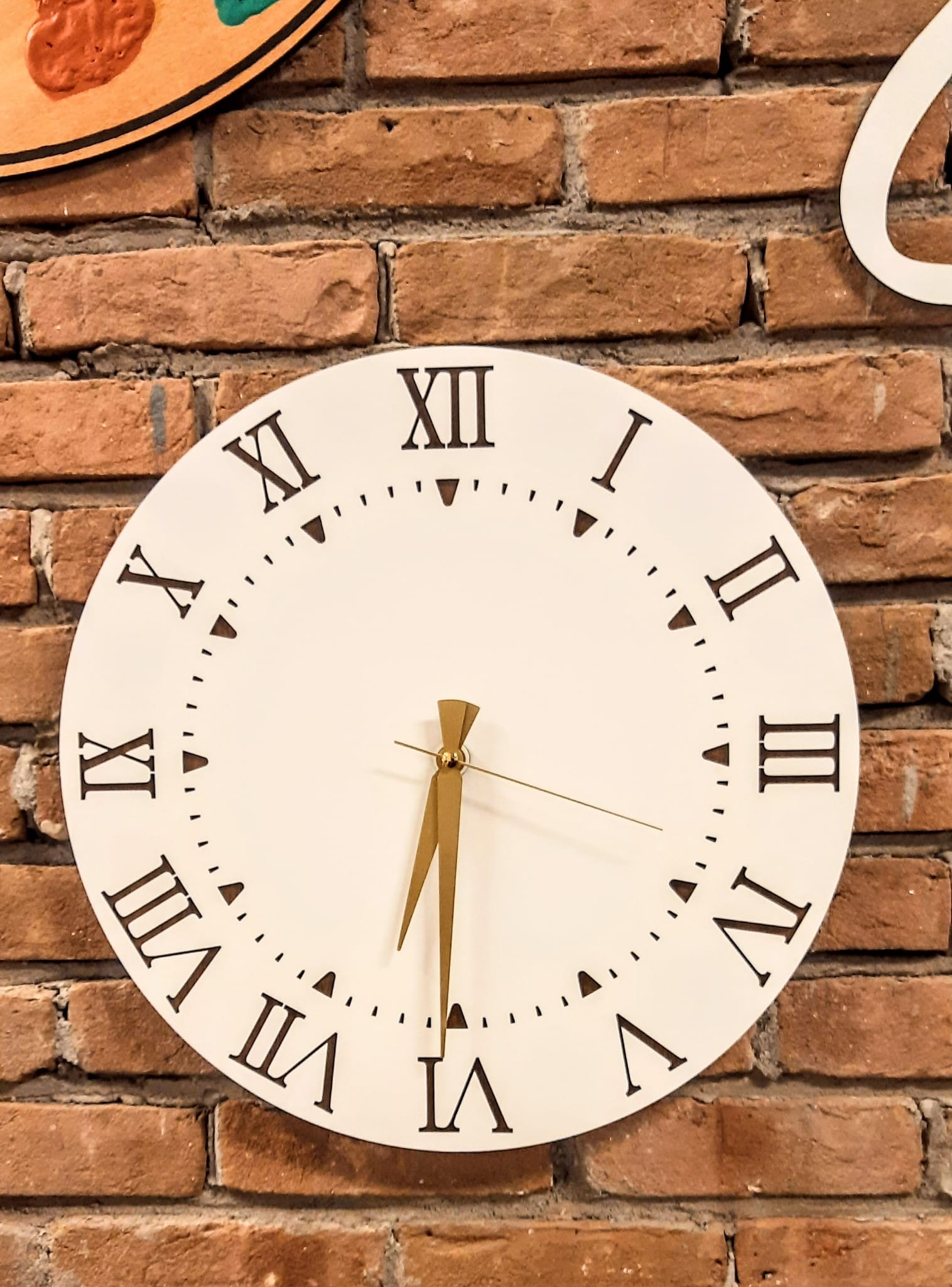 Dekoratif Ahşap Duvar Saati - Sessiz Mekanizma - 40 Cm