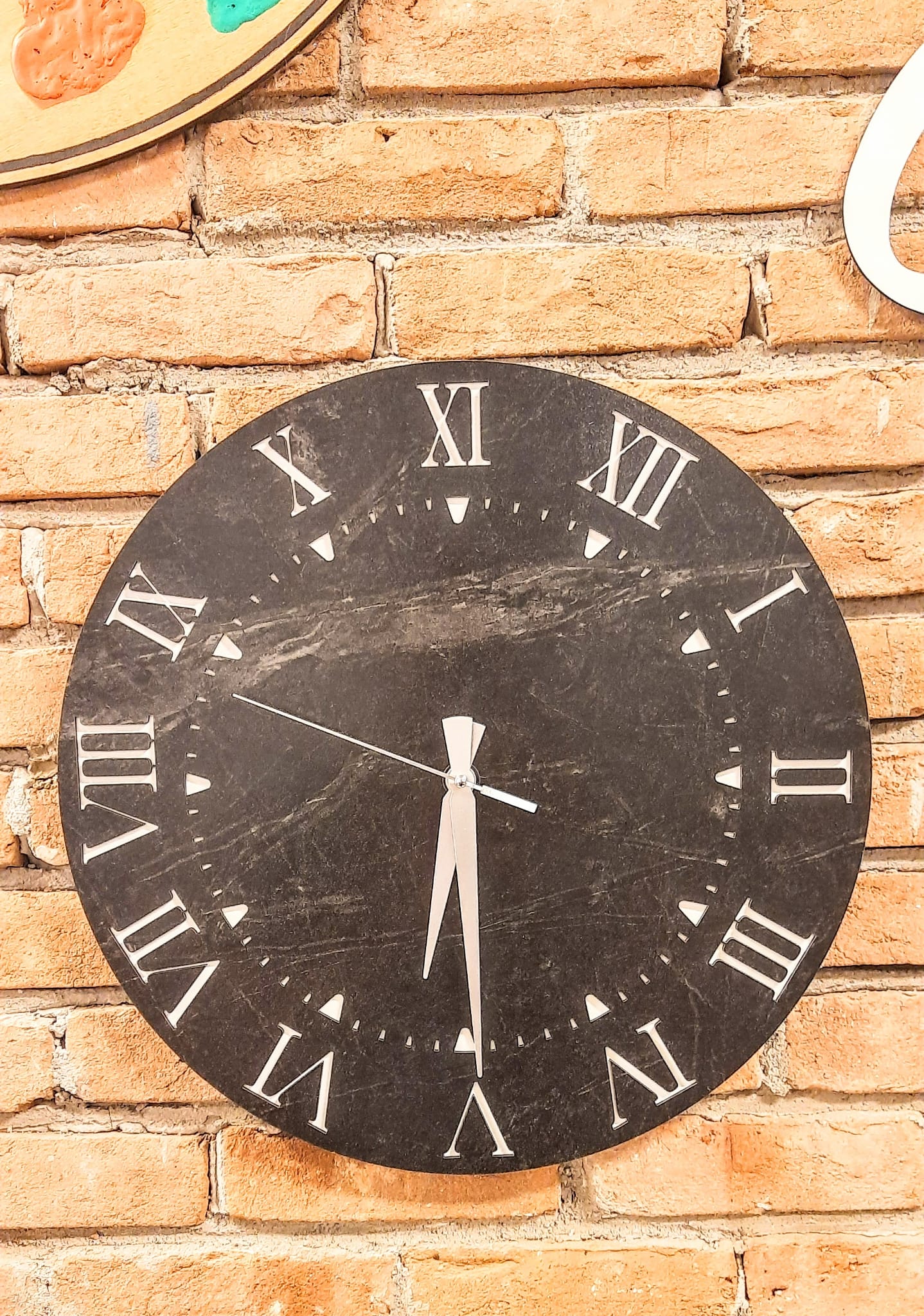 Dekoratif Ahşap Duvar Saati - Sessiz Mekanizma - 40 Cm